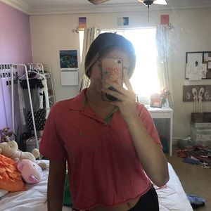 cropped ralph lauren sport tee! 🍉